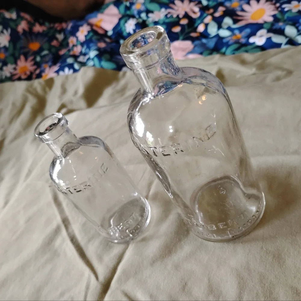 Vintage Listerine bottles